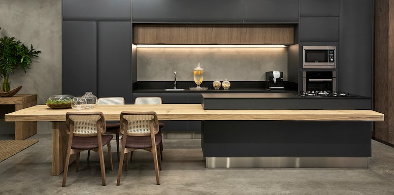 Cozinha planejada gourmet pequena