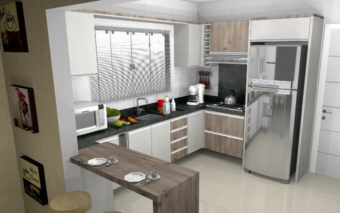 Cozinha planejada 3×3