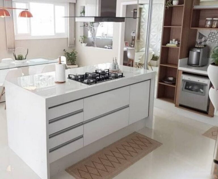 Cozinha Planejada com ilha: +100 Modelos e Ideias com fotos