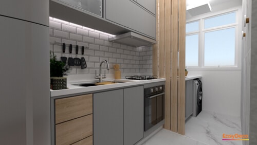 Cozinha Moderna Cinza