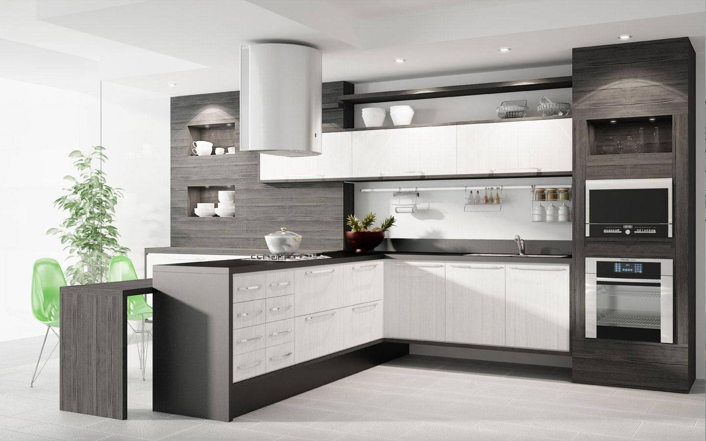 Cozinhas Planejadas Modernas em L