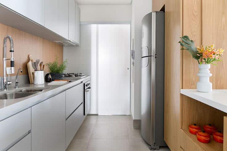Cozinha Apartamento Pequeno Branca