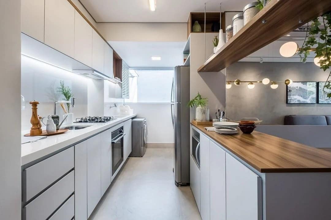 Cozinha Planejada Apartamento Pequeno Branca