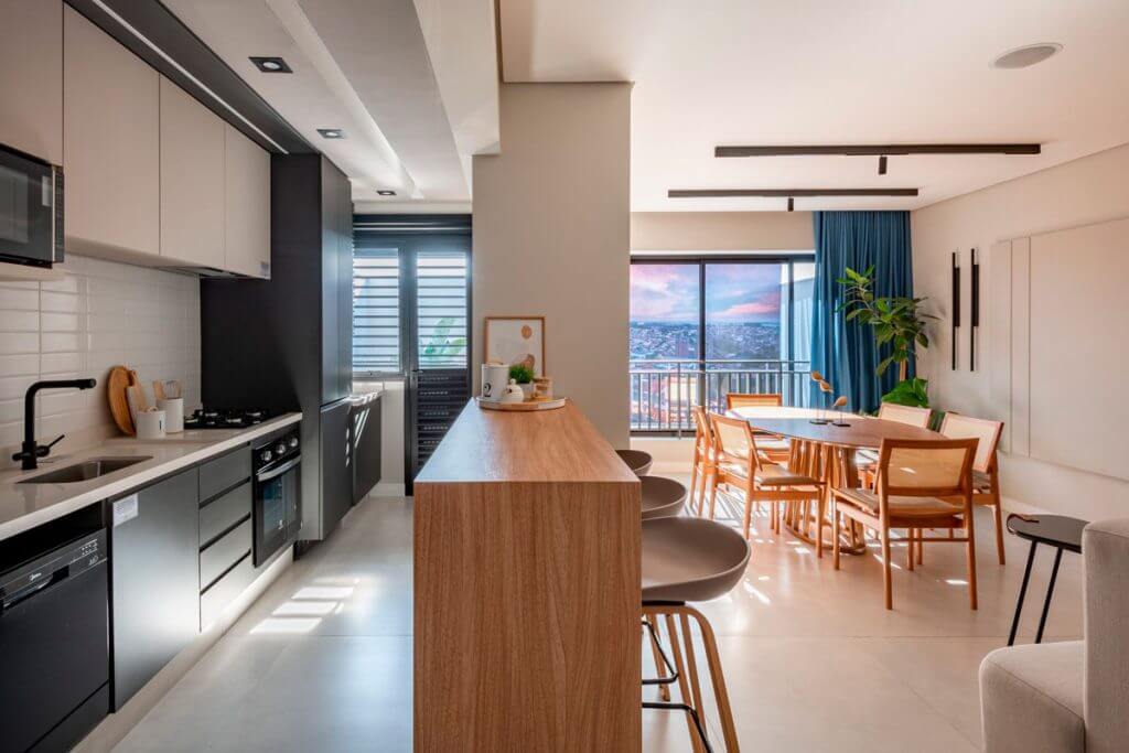 Cozinha Planejada de Apartamento Pequeno